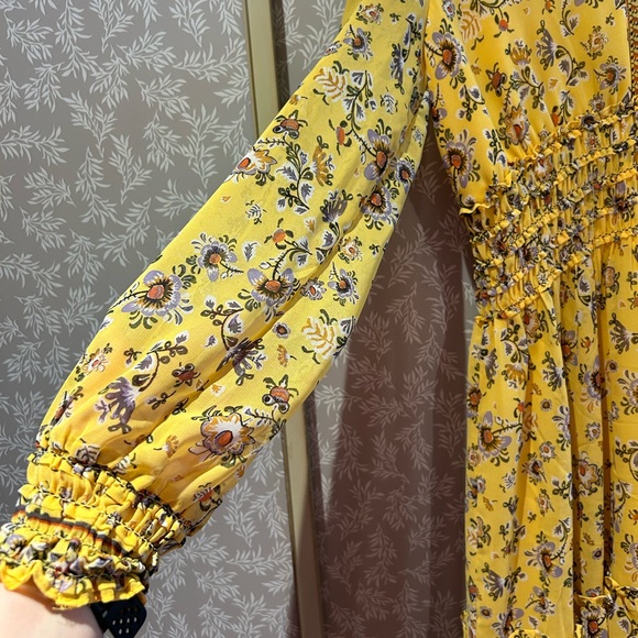 Yellow Floral Spring Dress - Picture 5 of 6